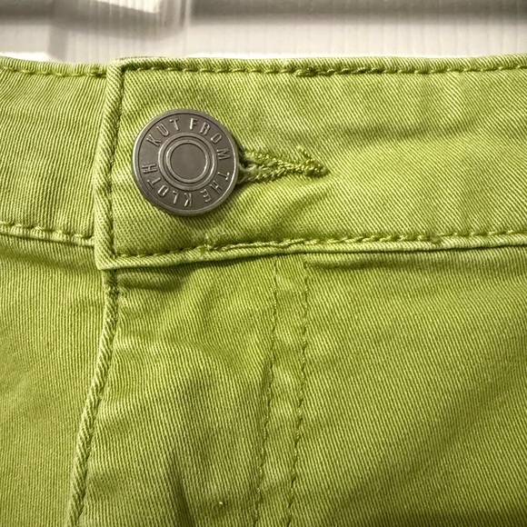 Kut from the Kloth Olive Ashton High Rise Barrel Leg Jeans- 12 - Picture 4 of 9